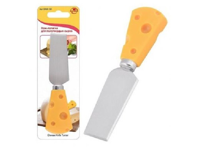 Нож-лопатка для полутвердых сыров Сырный ломтик DA50-138
